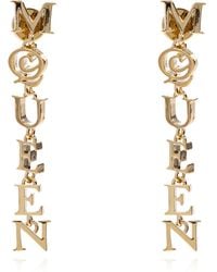 McQueen - Earrings With Logo - Lyst
