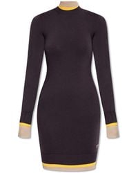 Fendi - Dress With Stand-Up Collar - Lyst