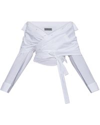 Balenciaga - Asymmetrical Cut Shirt - Lyst