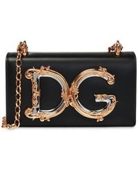 Dolce & Gabbana - Dg Girls Small Leather Shoulder Bag - Lyst