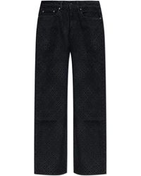 CASABLANCA - Jeans With Monogram - Lyst