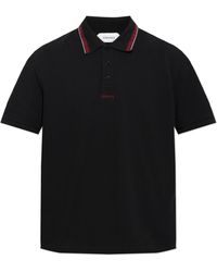Versace - Polo With Embroidered Logo - Lyst