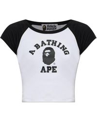 A Bathing Ape - T-Shirt With Logo - Lyst