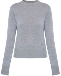 Ami Paris - Thin Wool Sweater - Lyst