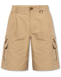 Burberry Cargo Shorts - Natural