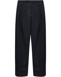 Jil Sander - Wool Trousers With A Pinstripe Pattern - Lyst