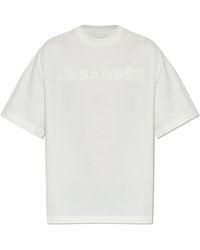 Jil Sander - T-Shirt With Printed Logo - Lyst