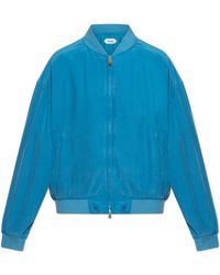 Versace - Silk Bomber Jacket - Lyst
