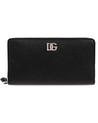 Dolce & Gabbana - Leather Wallet With Logo - Lyst