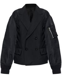 Sacai - Double-Breasted Blazer - Lyst