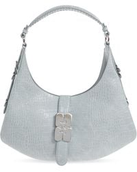 Ganni - Shoulder Bag Made Of Eco Leather - Lyst
