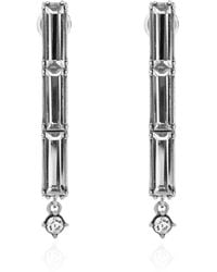 Jil Sander - Earrings With Shimmering Crystals - Lyst