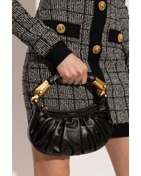 Balmain - Ebene Mini' Handheld Bag - Lyst