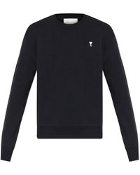 Ami Paris - Sweatshirt With Embroidered Logo - Lyst