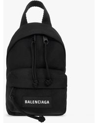 Balenciaga Backpack With Logo - Black