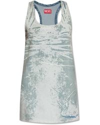 DIESEL - 'De-Purva-Fse' Sleeveless Denim Dress - Lyst