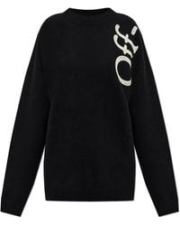 Off-White c/o Virgil Abloh - Wool Sweater With Logo - Lyst