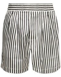 Tom Ford - Silk Shorts With A Striped Pattern - Lyst
