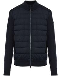 Moncler - Cardigan With Quilted Front - Lyst
