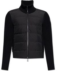 Moncler - Cardigan With Quilted Front - Lyst