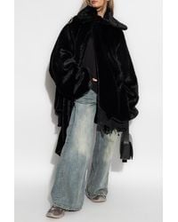 Balenciaga - Asymmetrical Cut Faux Fur, - Lyst