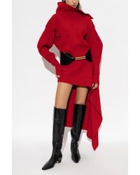 Givenchy - Wool Dress With A Slit - Lyst