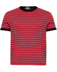 Versace - T-Shirt With A Striped Pattern - Lyst