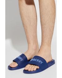 Burberry - Rubber Flip-Flops - Lyst