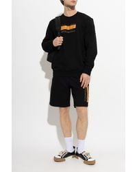 EA7 - Sweat Shorts With Printed Logo - Lyst