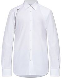 McQueen - Shirt With Decorative Chain - Lyst