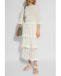 Zimmermann - Ribbed Top With Lurex, - Lyst