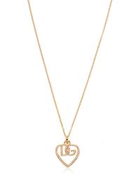 Dolce & Gabbana - Necklace With A Heart-Shaped Pendant - Lyst