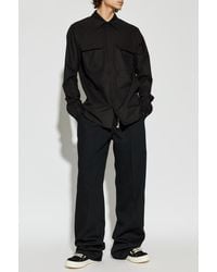 Rick Owens - Wool Trousers With Straight-Leg Cut - Lyst