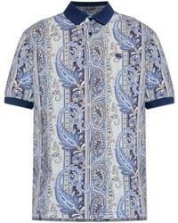 Etro - Patterned Polo - Lyst