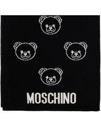 Moschino - Scarf With A Distinctive Teddy Bear Motif - Lyst
