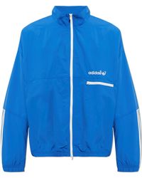 adidas Originals - Zip-Up Sweatshirt With Embroidered Logo - Lyst