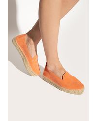 Etro Cotton Paisley Print Espadrilles in Orange Womens Shoes Flats and flat shoes Espadrille shoes and sandals 