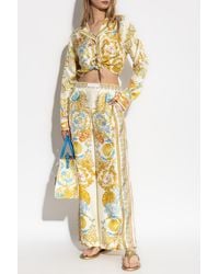 Versace - Short Shirt With "Underwater Barocco" Print - Lyst