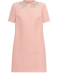 Valentino Garavani - Dress With Shimmering Embellishments - Lyst