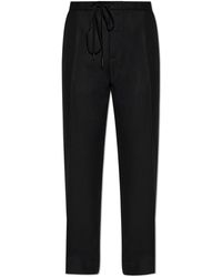 Maison Margiela - Wool Pleated Trousers - Lyst