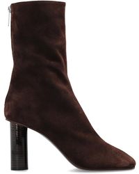 Paris Texas - Suede Heeled Ankle Boots 'Alice' - Lyst