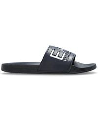EA7 - Rubber Slides With Logo - Lyst