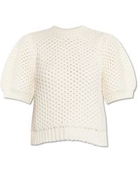 Anine Bing - 'brittany' Sweater With Short Sleeves, - Lyst