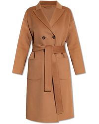 Anine Bing - Wool-Cashmere Belted Coat - Lyst
