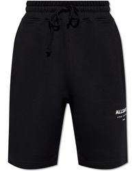 AllSaints - Sweat Shorts With 'underground' Logo, - Lyst