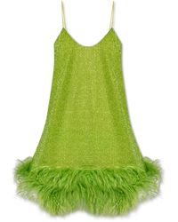 Oséree - Dress With Ostrich Feathers, - Lyst