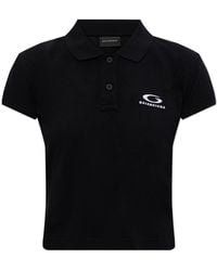 Balenciaga - Polo With Embroidered Logo - Lyst