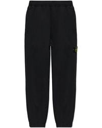 Stone Island - Sweatpants With Logo Patch - Lyst