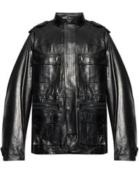 Balmain - Lambskin Leather Jacket - Lyst