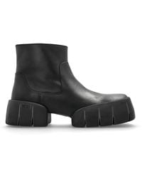 DIESEL - Leather Ankle Boots 'D-Tex Bt' - Lyst